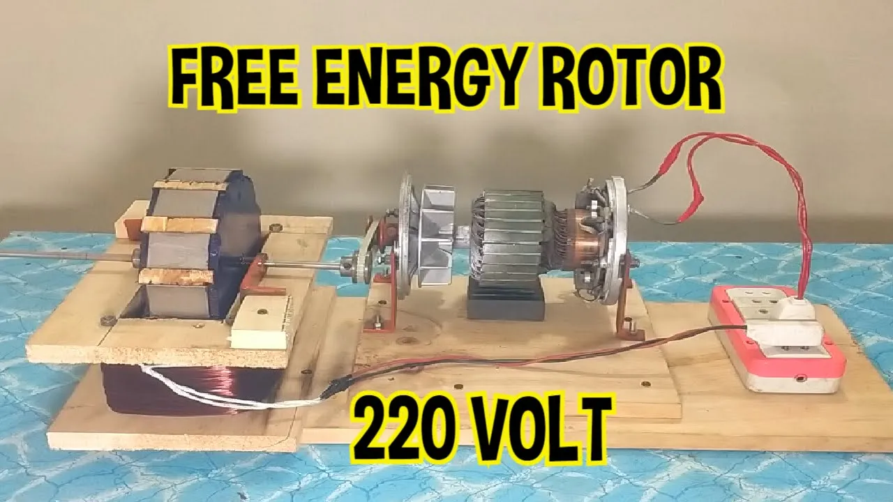 Get Free Energy From 3 KW DC Rotor And High Power Magnets